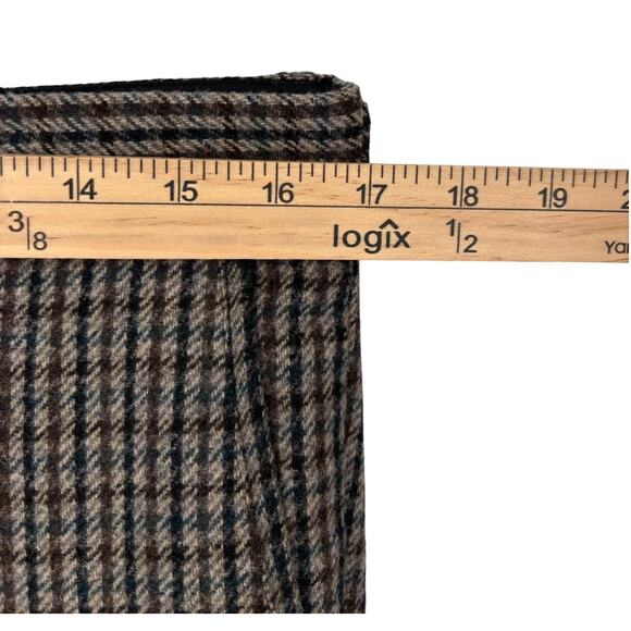 Jeff Banks London Wool Blend Houndstooth Check Pants Size 34 Old Money Womens - Picture 4 of 11